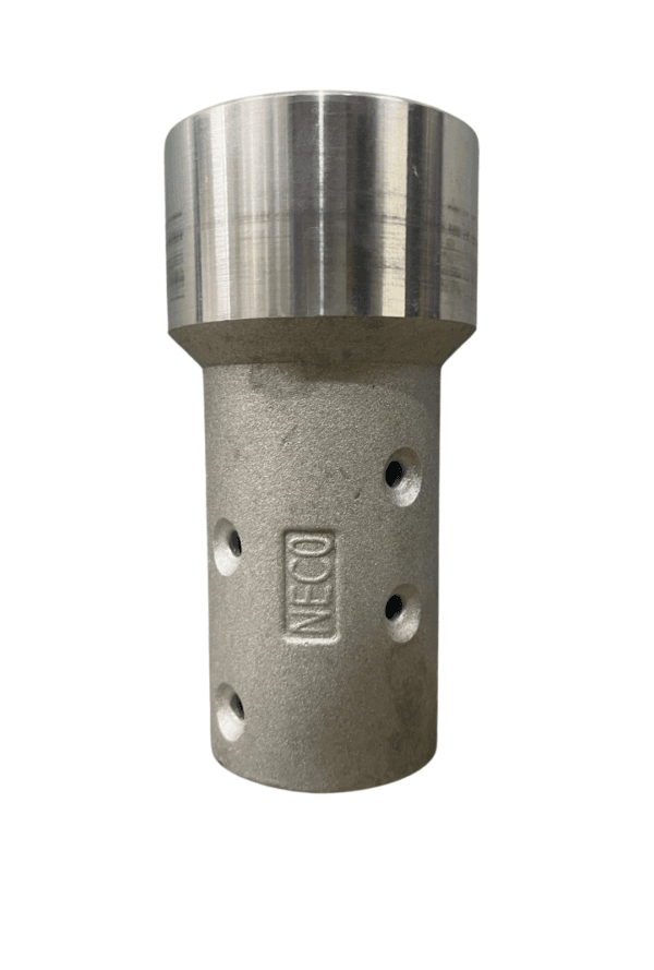 Portaboquilla Rosca Ordinaria / 50mm para manguera de Granallado en Aluminio / NECO