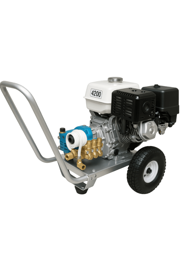 Hidrolavadora Agua Fria de 4200 PSI – 4 GPM Con Motor Honda y Bomba CAT (Pressure-Pro)