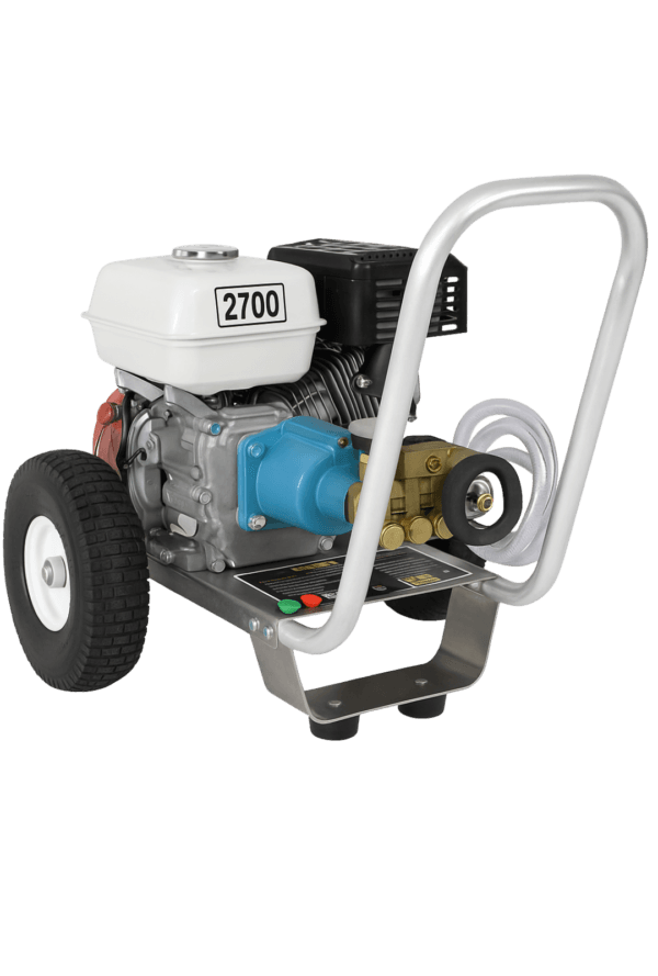 Hidrolavadora Agua Fria Para Uso Industrial de 2700 PSI – 3 GPM Con Motor Honda y Bomba CAT (Pressure-Pro)