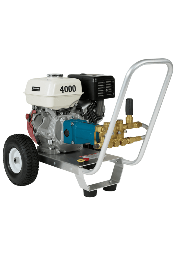 Hidrolavadora Agua Fria Para Uso Industrial de 4000 PSI – 4 GPM Con Motor Honda y Bomba CAT (Pressure-Pro)