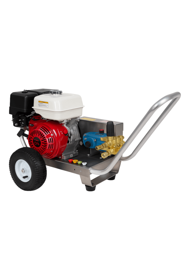 Hidrolavadora Agua Fria Para Uso Industrial de 4000 PSI – 4 GPM Con Motor Honda y Bomba CAT (Pressure-Pro)