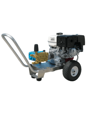 Hidrolavadora Agua Fria Para Uso Industrial de 4000 PSI – 4 GPM Con Motor Honda y Bomba CAT (Pressure-Pro)