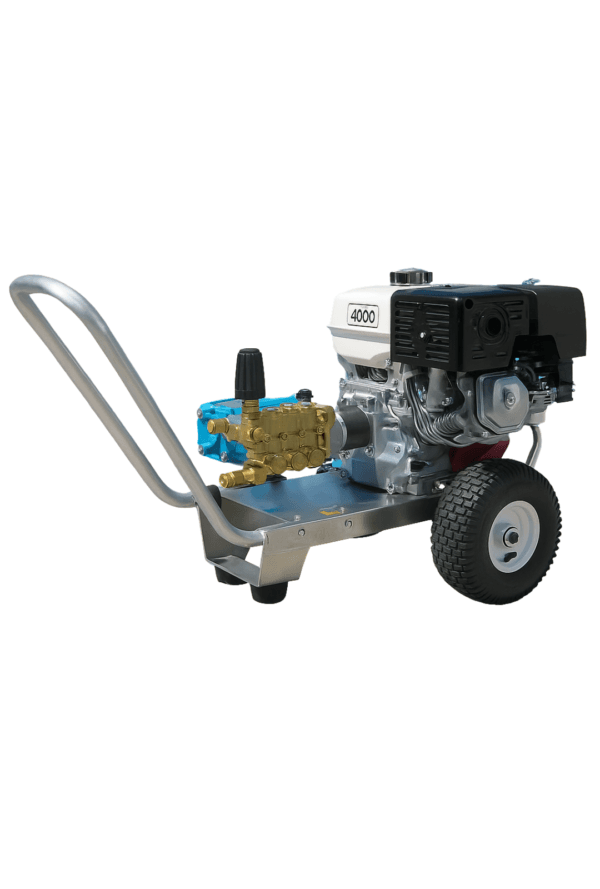 Hidrolavadora Agua Fria Para Uso Industrial de 4000 PSI – 4 GPM Con Motor Honda y Bomba CAT (Pressure-Pro)