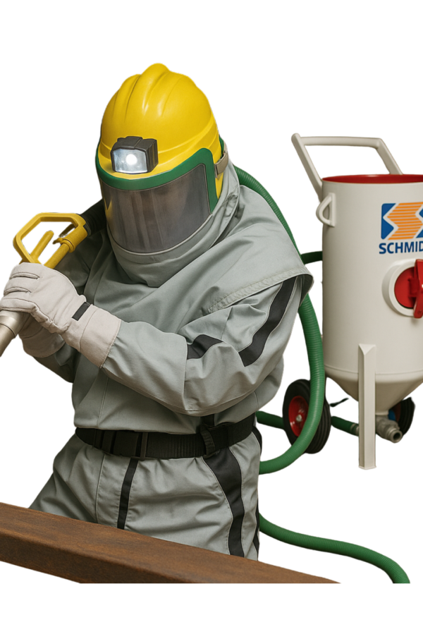Kit Granallado / Sandblasting con Tolva Axxiom Schmidt de 3,5 Cuft