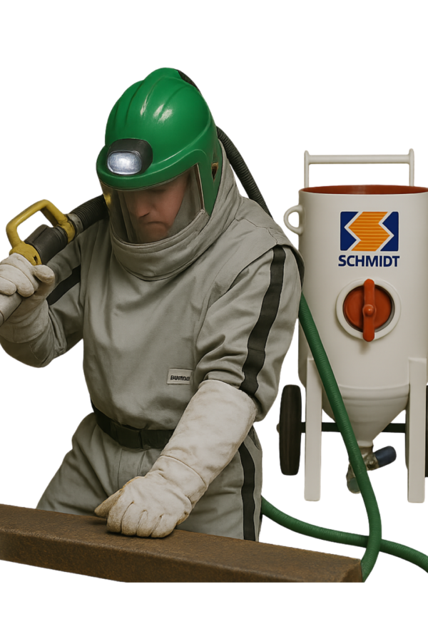 Kit Granallado / Sandblasting con Tolva Axxiom Schmidt de 6,5 Cuft