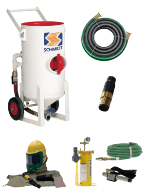 Alquiler Tolva de Granallado / Sandblasting  3,5 Cuft despresurización automática Axxiom Schmidt