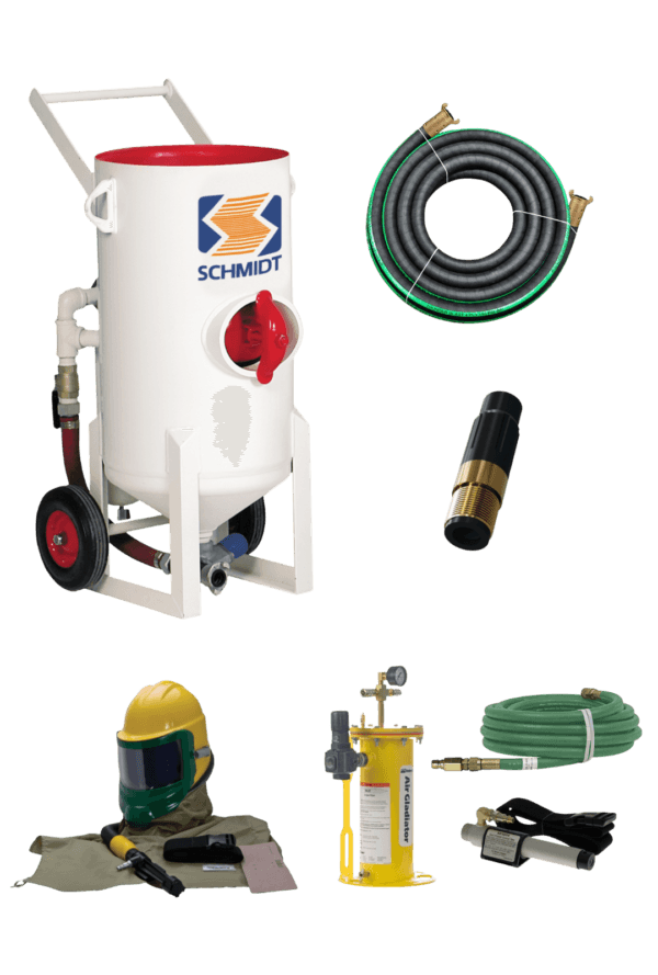 Alquiler Tolva de Granallado / Sandblasting  3,5 Cuft despresurización automática Axxiom Schmidt