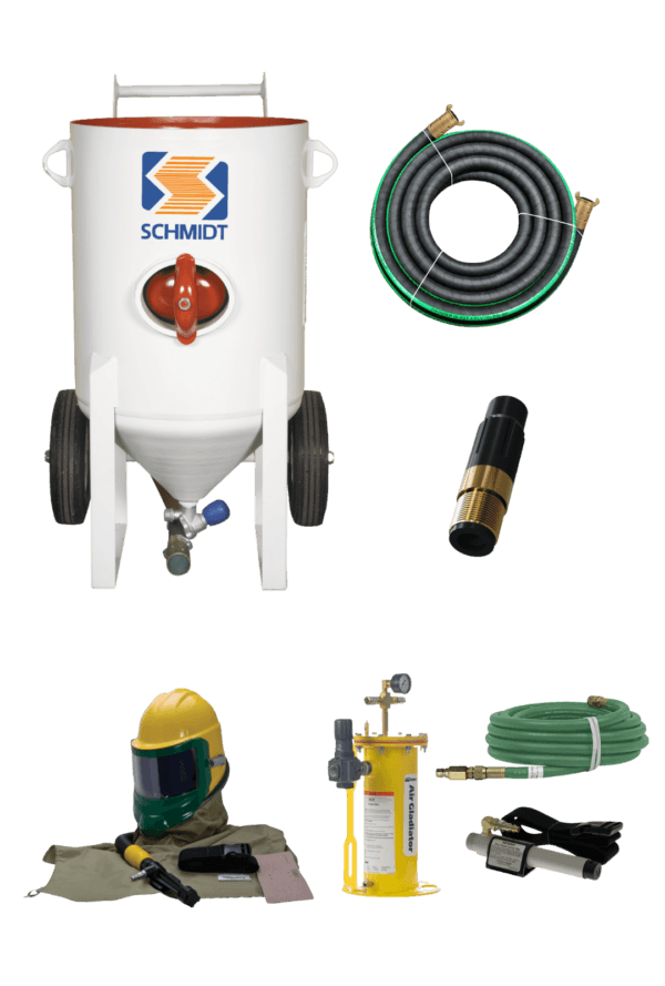 Alquiler Tolva de Granallado / Sandblasting  6,5 Cuft despresurización automática Axxiom Schmidt