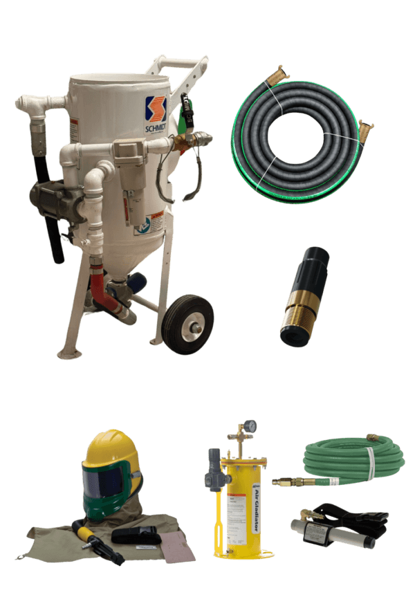 Alquiler Tolva de Granallado / Sandblasting 1,5 Cuft despresurización automática Axxiom Schmidt